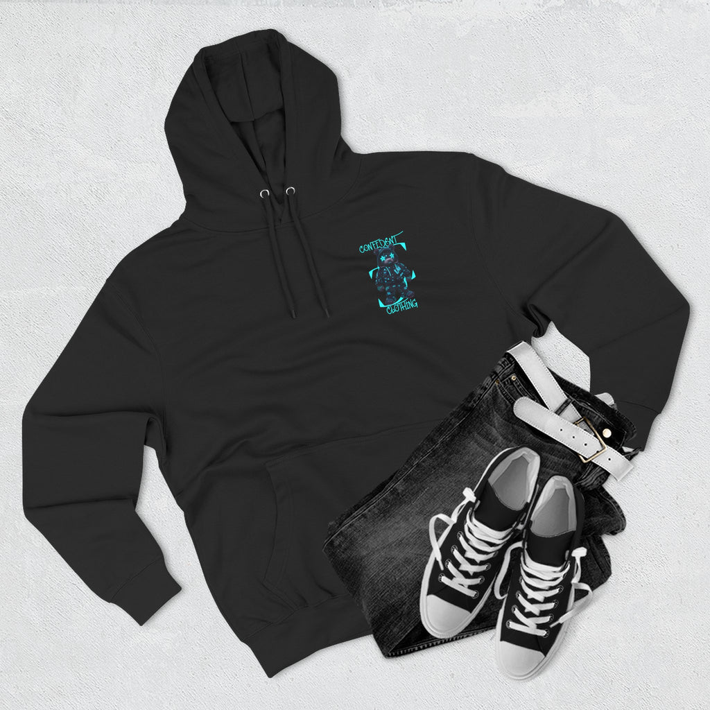 0.12 Confident Clothing Superstar Bear Graphic Fleece Hoodie