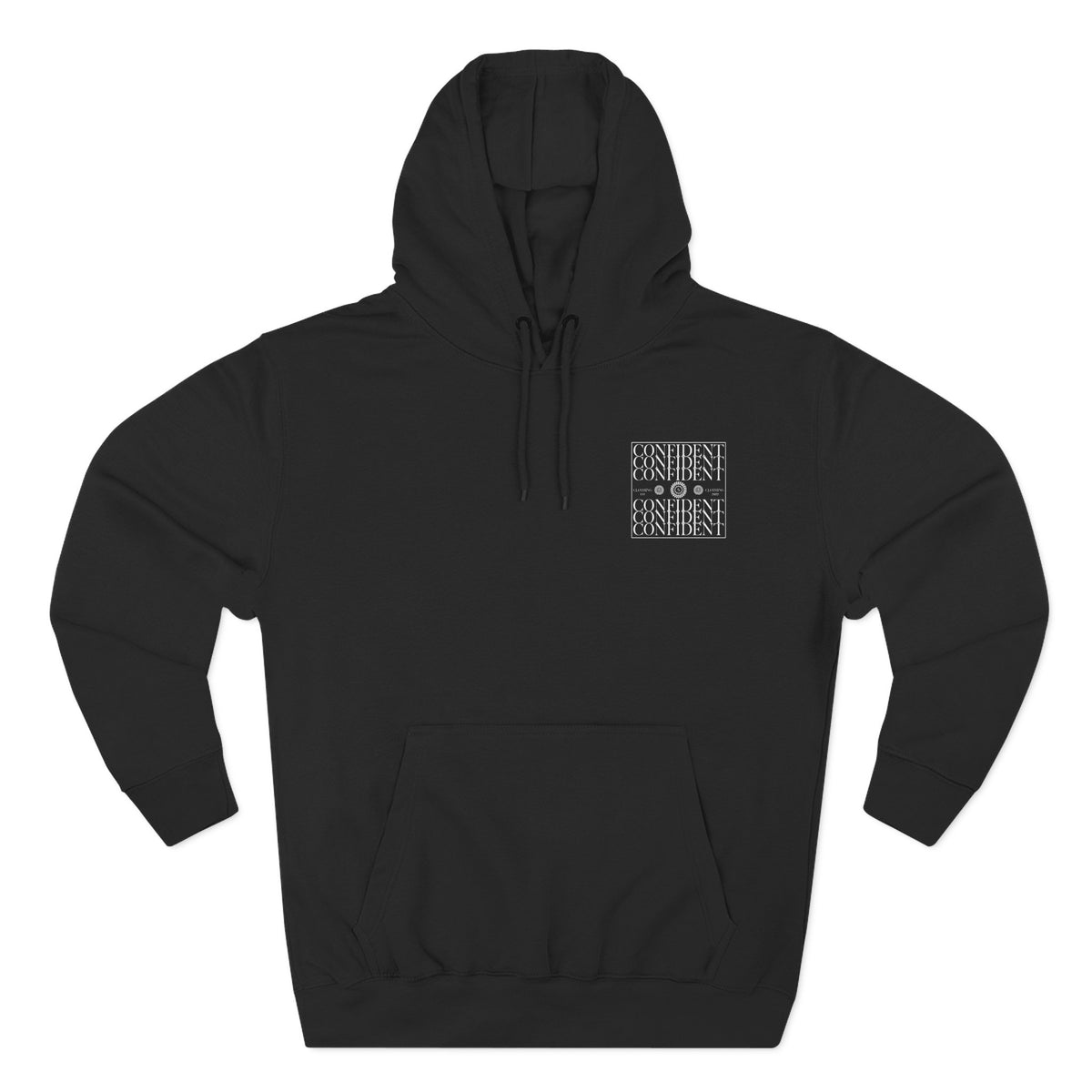 0.9 Confident Clothing Graphic Fleece Hoodie
