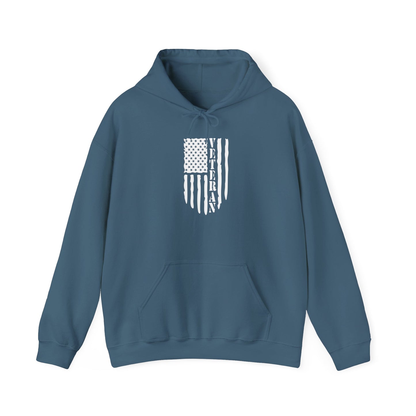 Veteran Black Hoodie (white logo)