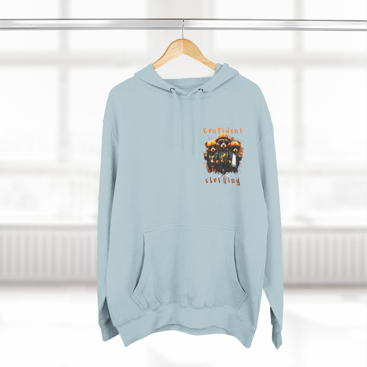 Confident Clothing Raccoon Crew Fleece Hoodie
