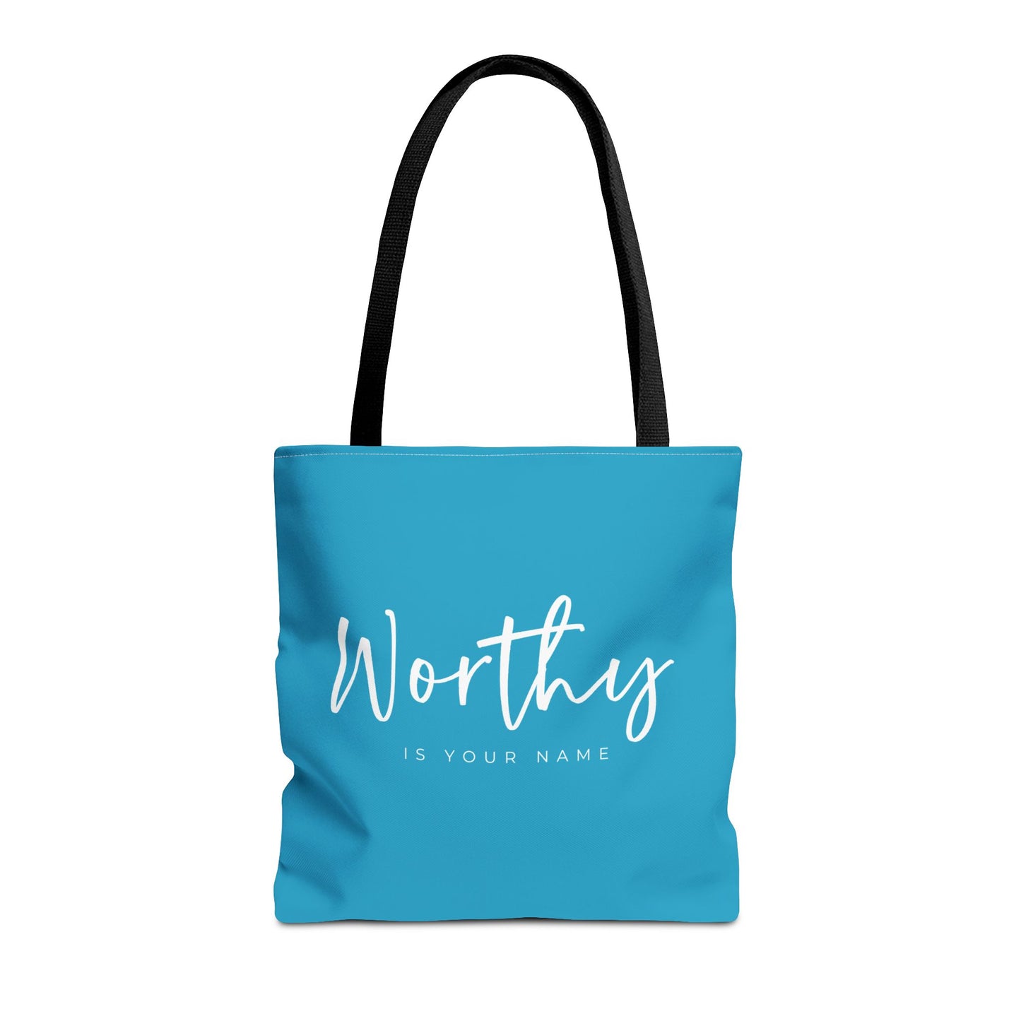 (tote bags) Worthy is Your Name (turquois)