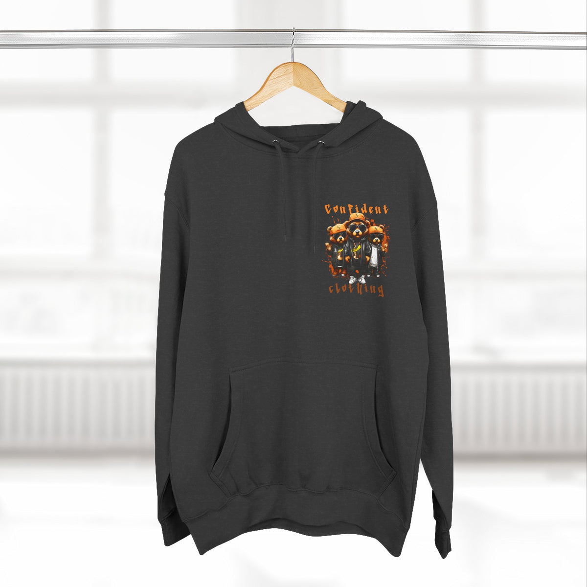 Confident Clothing Raccoon Crew Fleece Hoodie