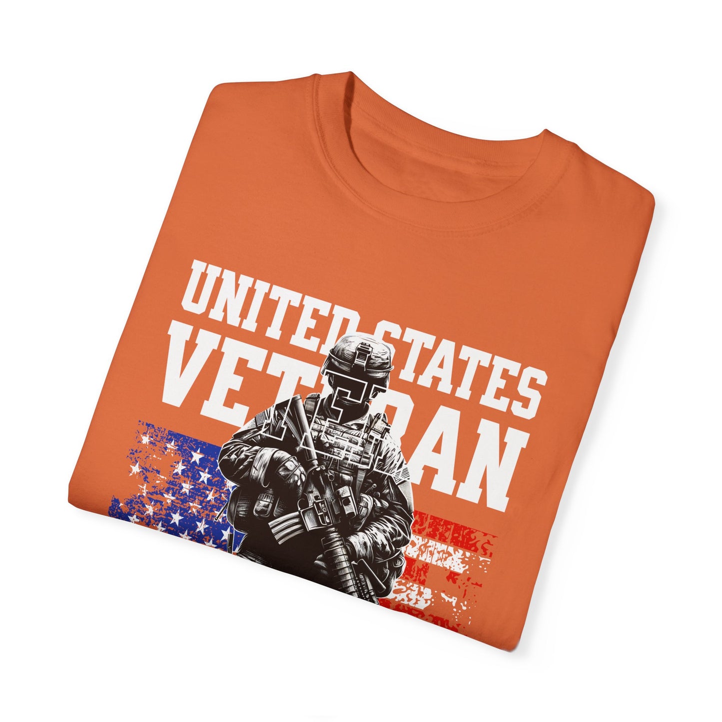United States Veteran Unisex Garment-Dyed T-shirt