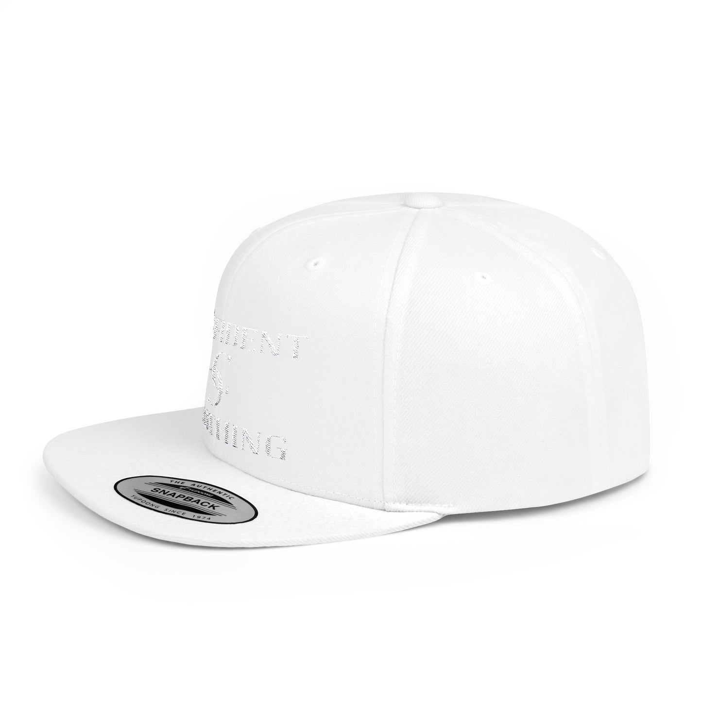 (hats) Confident Clothing Flat Bill Snapback (scc white logo)