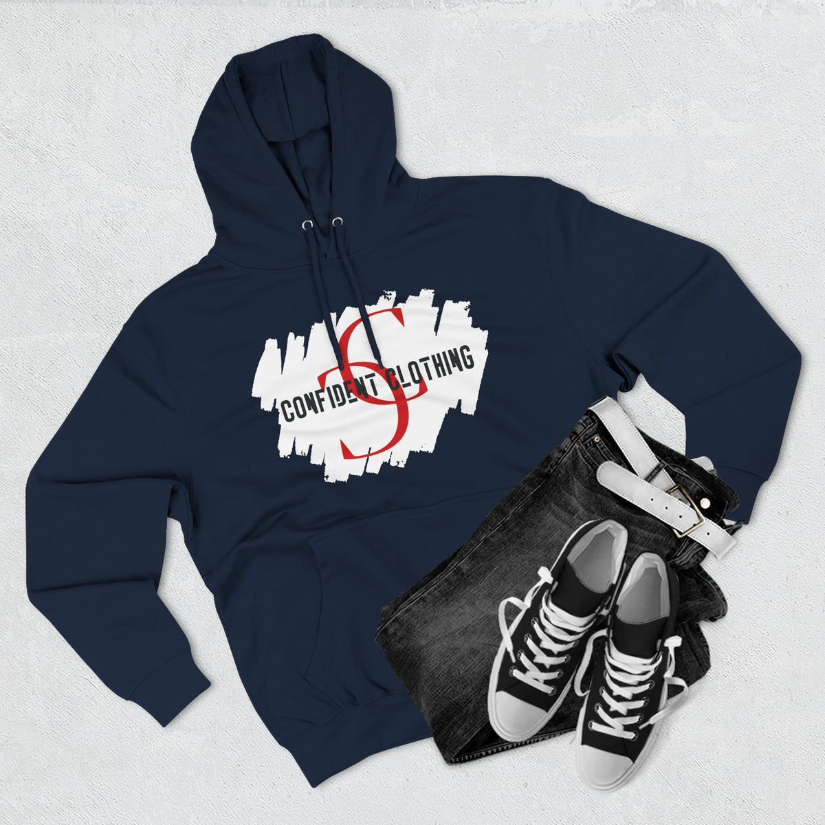 1.8 Confident Clothing Logo Fleece Hoodie
