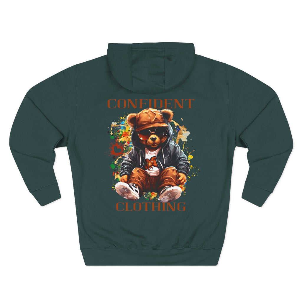 0.4 Confident Clothing Cool Bear Graphic Hoodie