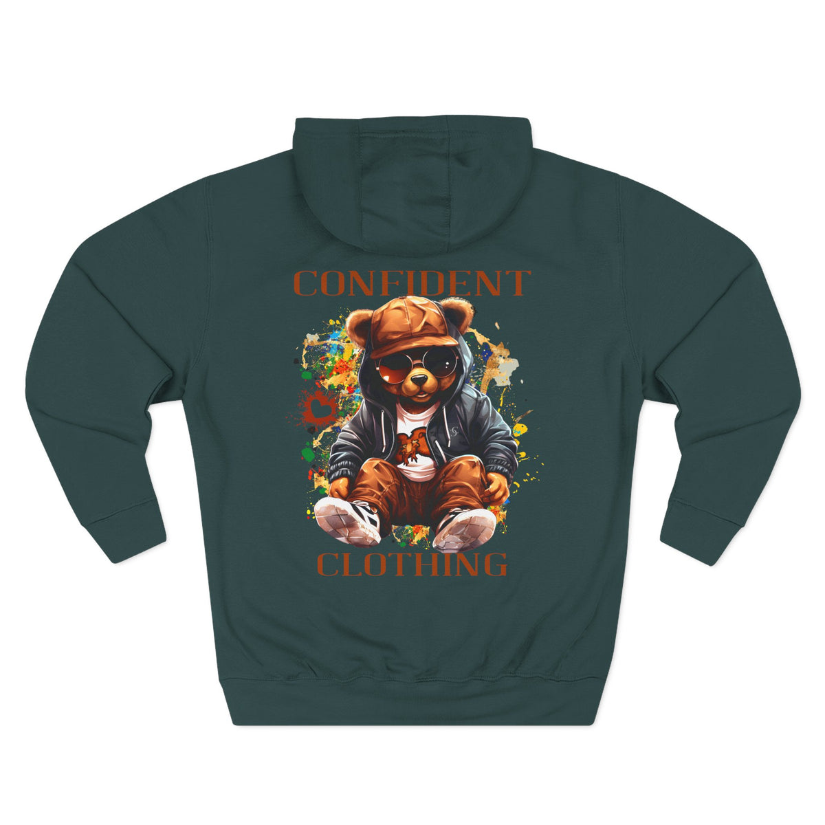 0.4 Confident Clothing Cool Bear Graphic Hoodie