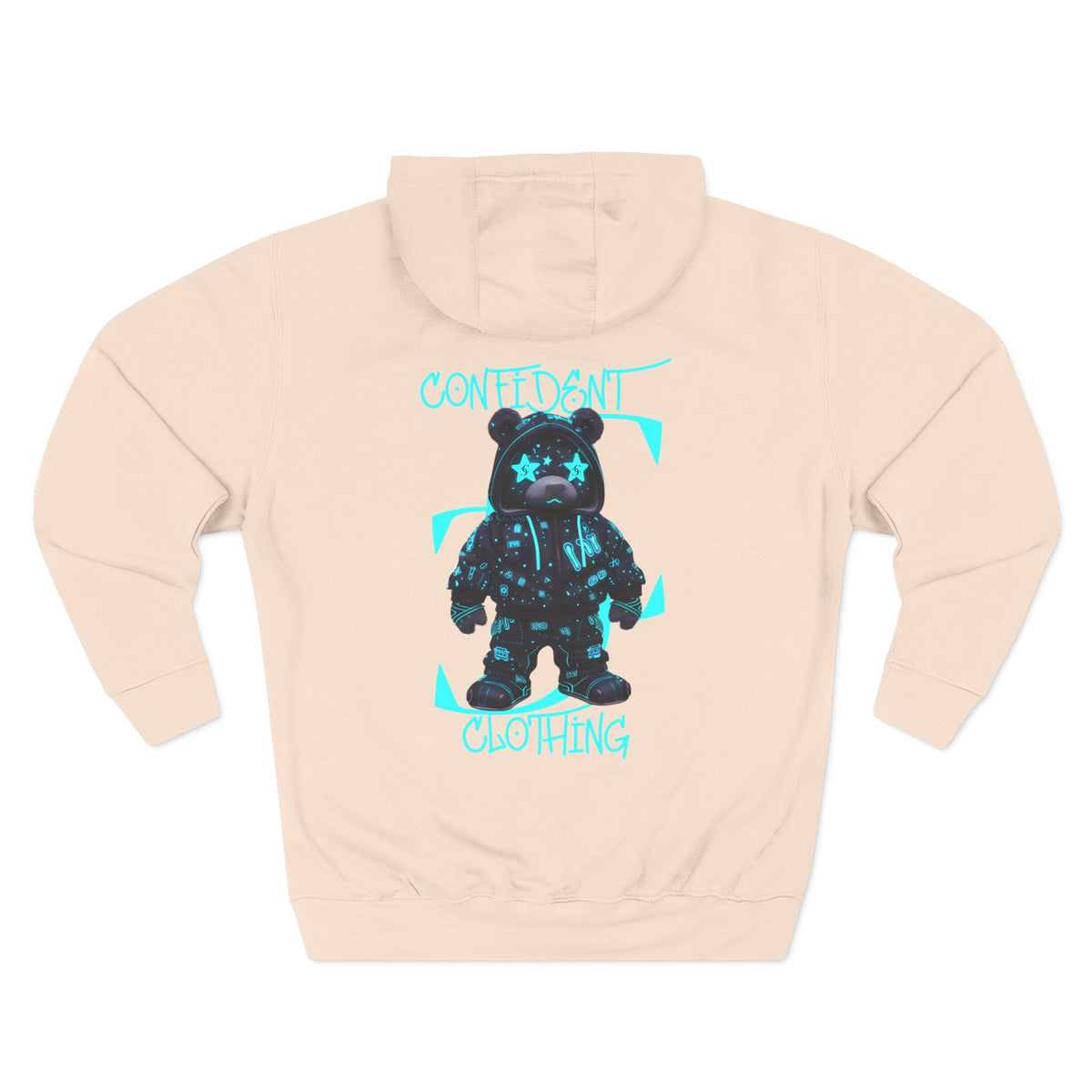 0.12 Confident Clothing Superstar Bear Graphic Fleece Hoodie