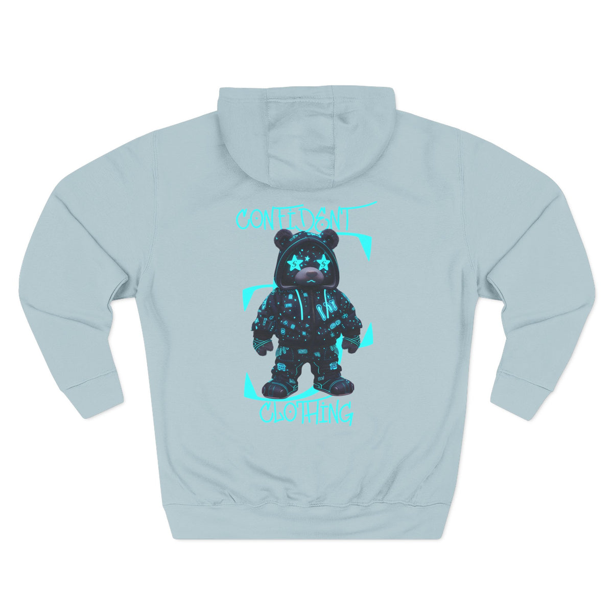 0.12 Confident Clothing Superstar Bear Graphic Fleece Hoodie