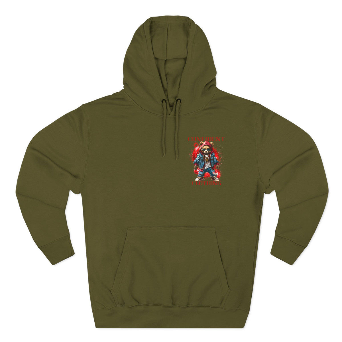 Confident Clothing Galaxy Bear Graphic Hoodie