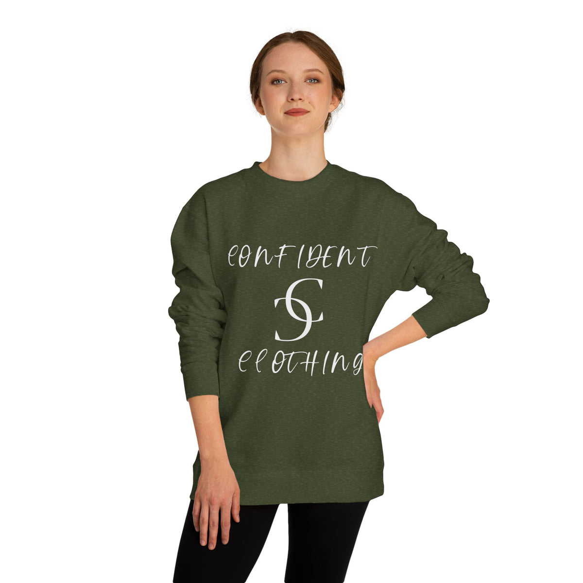 0.6 Confident Clothing Unisex Crew Neck Sweatshirt