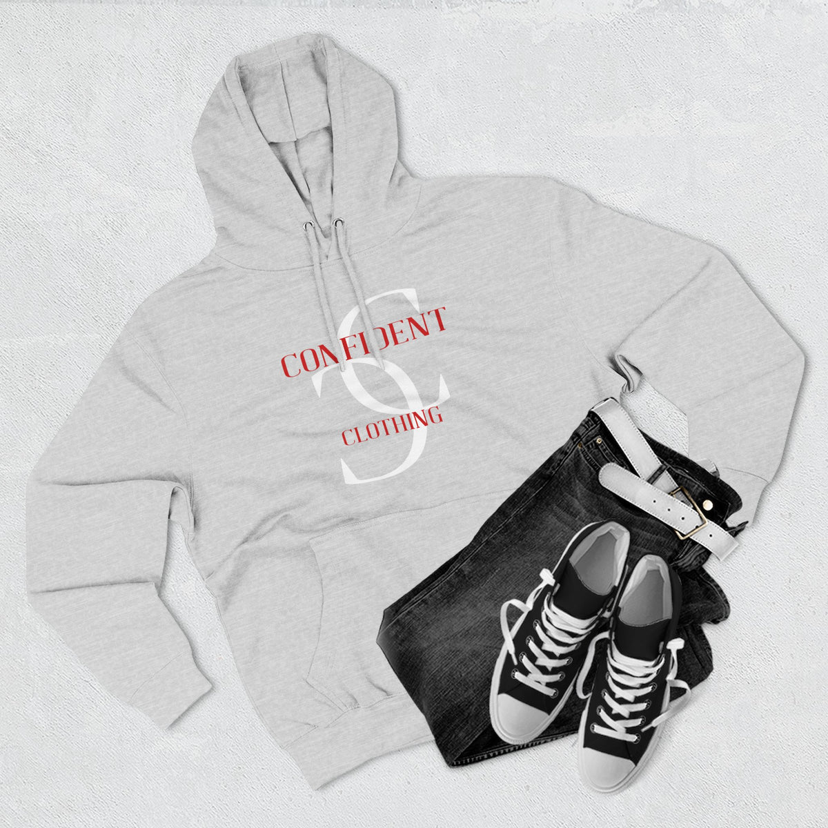 0.5 Confident Clothing Big Face Fleece Hoodie