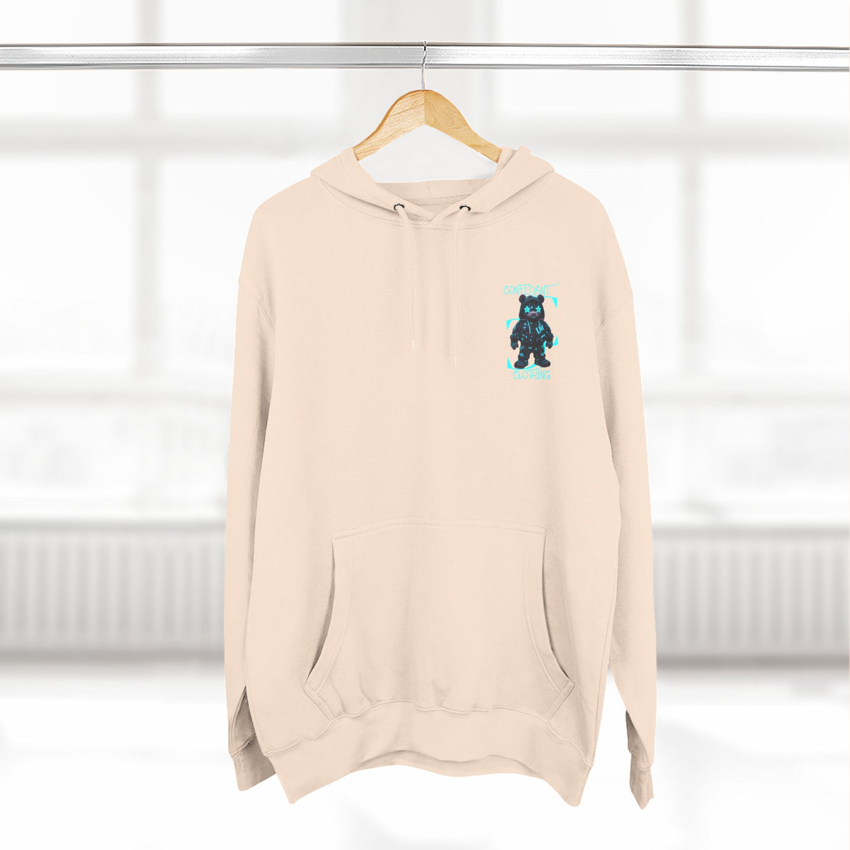 0.12 Confident Clothing Superstar Bear Graphic Fleece Hoodie