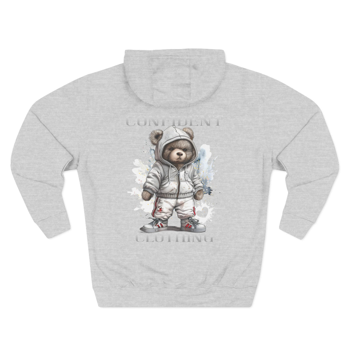Confident Climbing Astronaut Snow Bear Fleece Hoodie