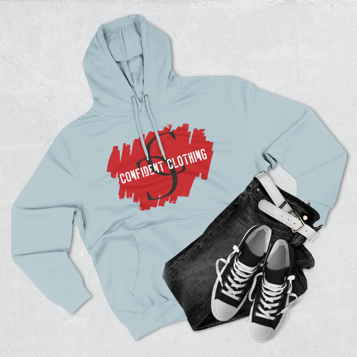 1.6 Confident Clothing Graphic Fleece Hoodie