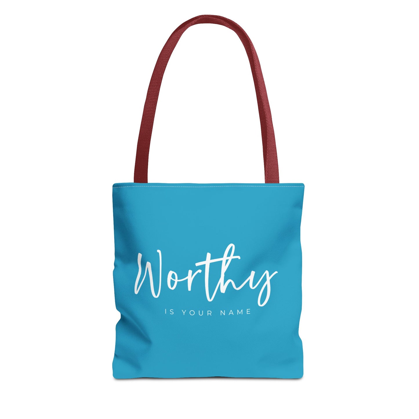 (tote bags) Worthy is Your Name (turquois)