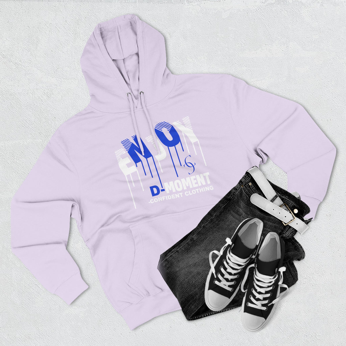1.0 Confident Clothing Enjoy D Moment Drip Graphic Fleece Hoodie
