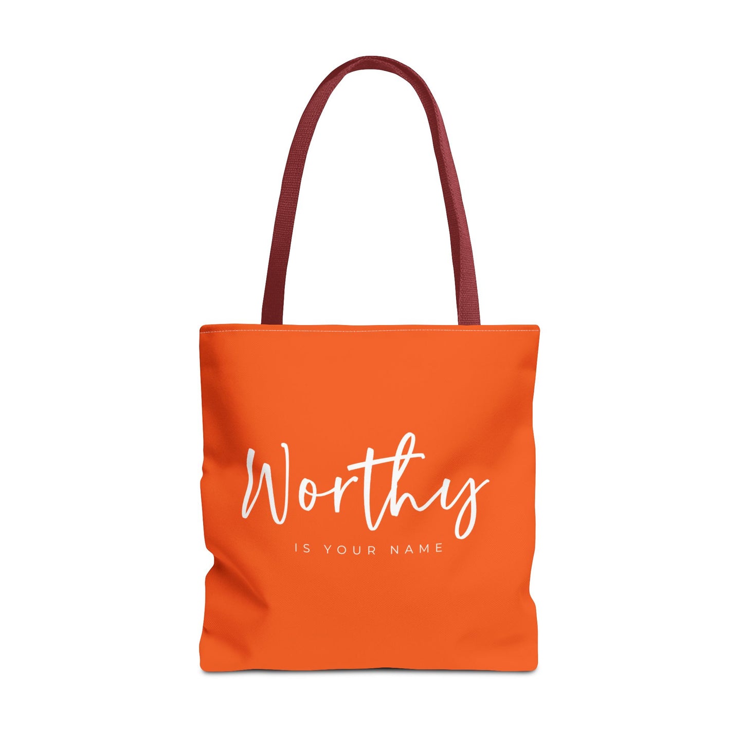 (tote bags) Worthy is Your Name (orange)