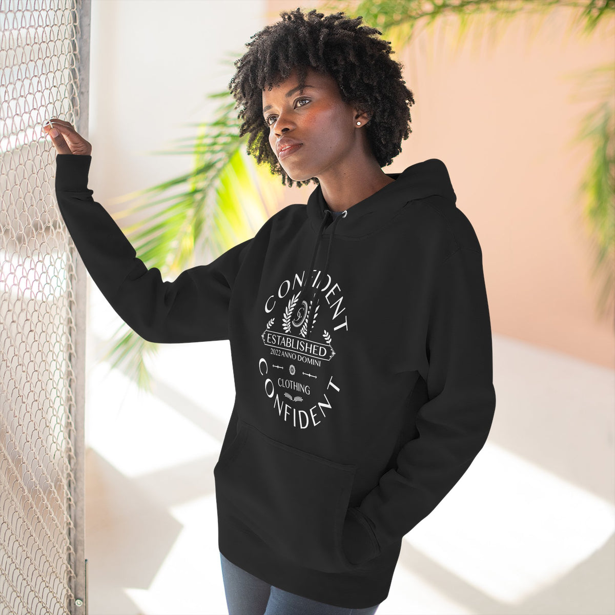 1.3 Confident Clothing Casual Graphic Fleece Hoodie