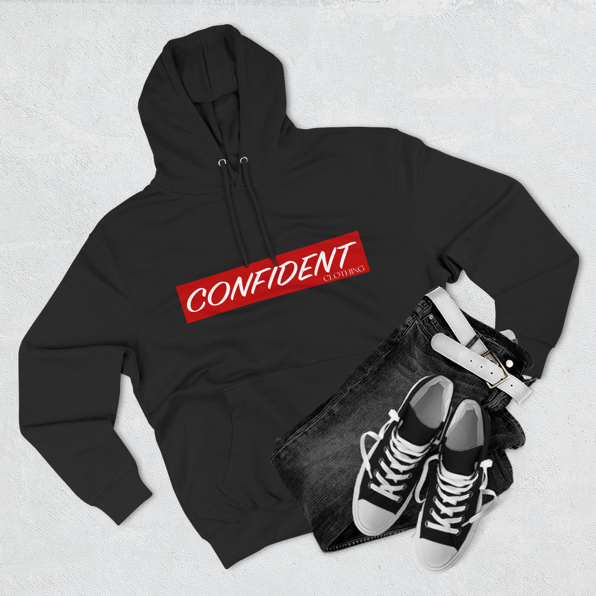 0.7 CONFIDENT CLOTHING Motivational Hoodie