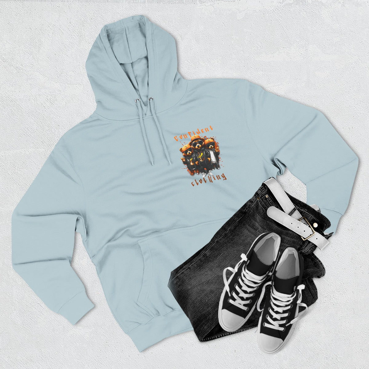 Confident Clothing Raccoon Crew Fleece Hoodie