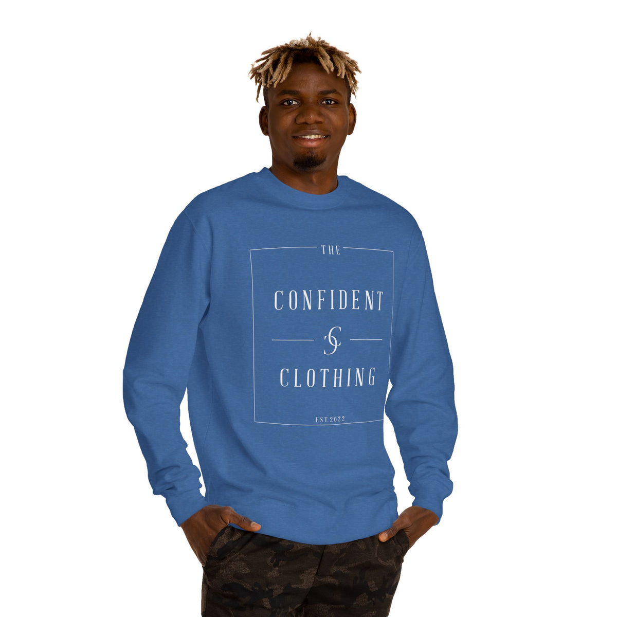 0.4 Confident Clothing Unisex Crew Neck Sweatshirt