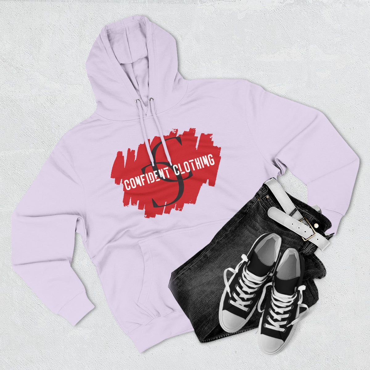 1.6 Confident Clothing Graphic Fleece Hoodie