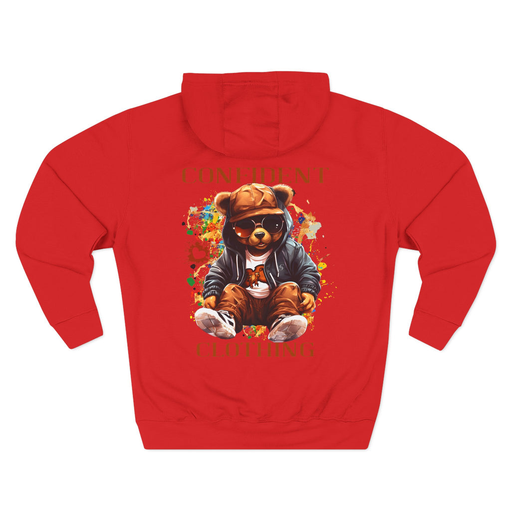 0.4 Confident Clothing Cool Bear Graphic Hoodie