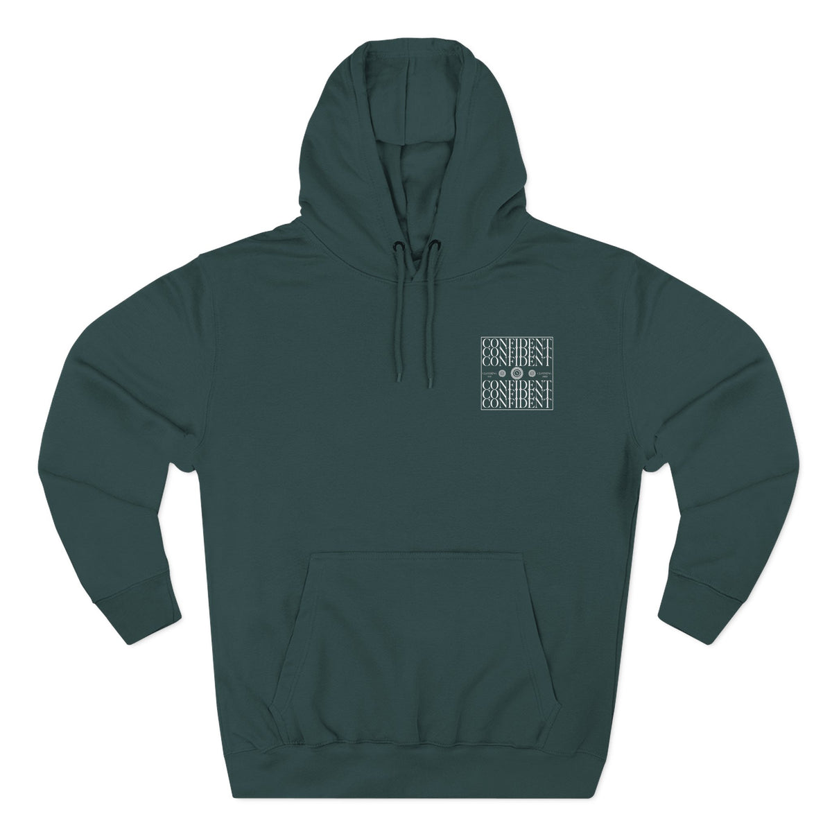 0.9 Confident Clothing Graphic Fleece Hoodie