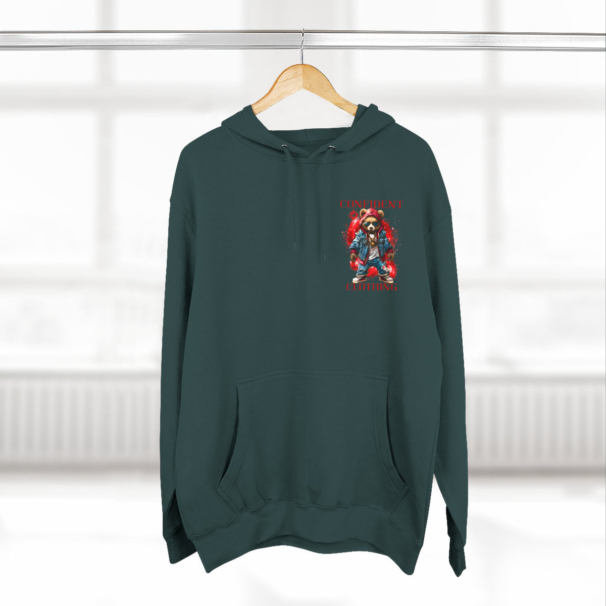 Confident Clothing Galaxy Bear Graphic Hoodie