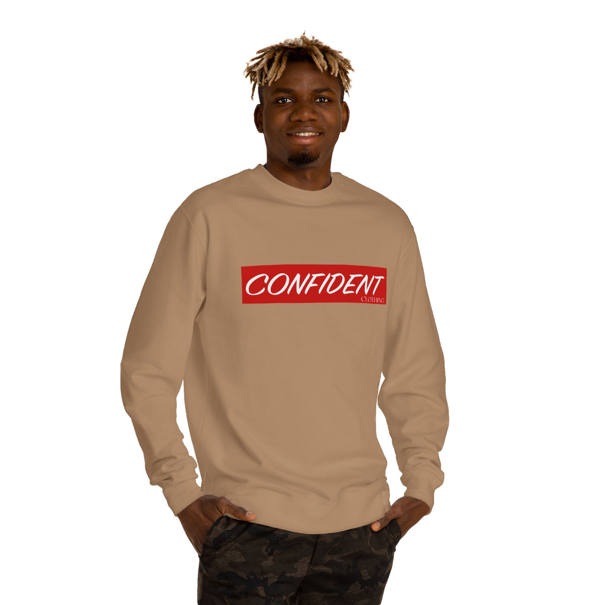 0.7 Confident Clothing Unisex Crew Neck Sweatshirt
