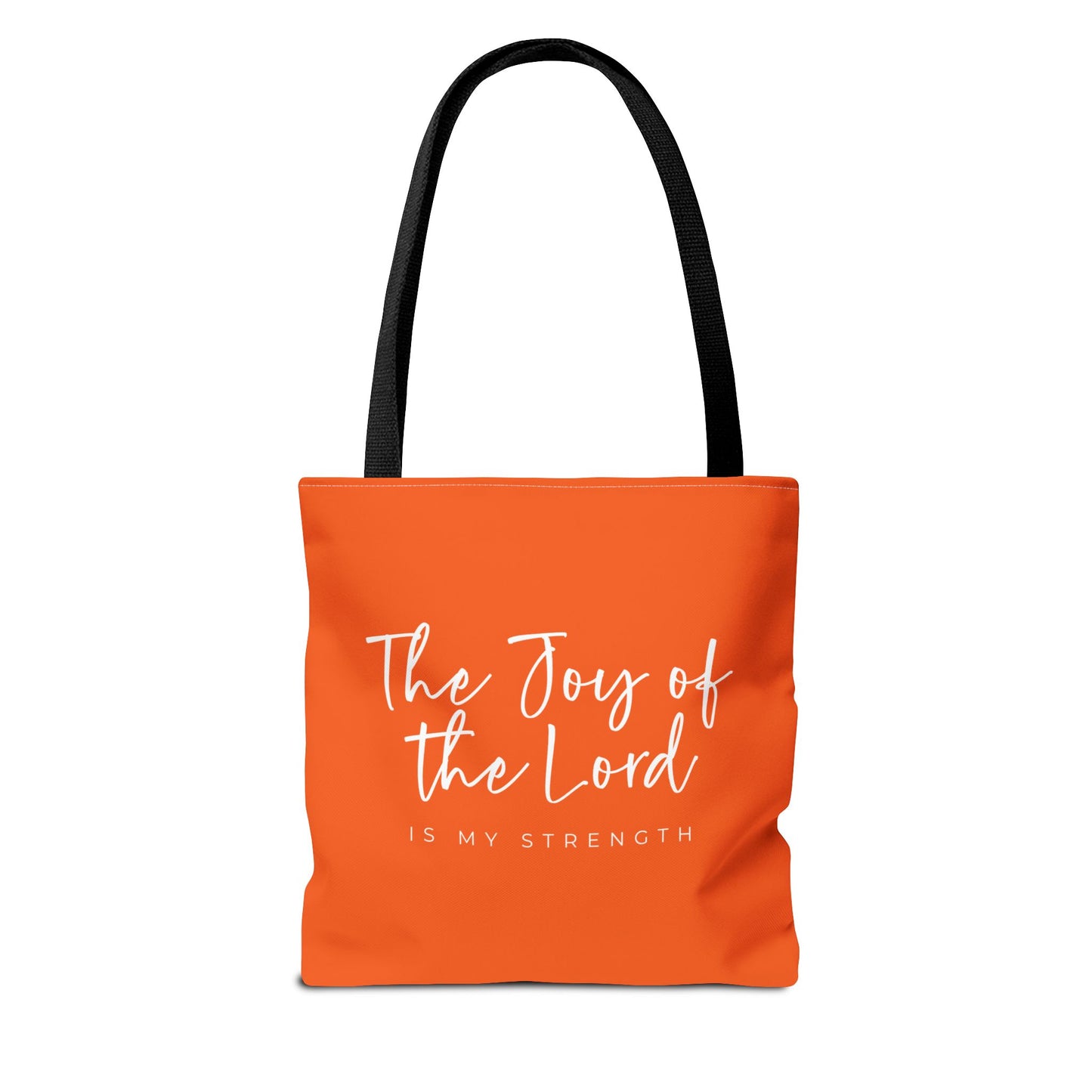 The Joy of the Lord is my Strength Tote Bag (orange)