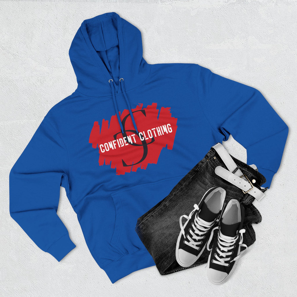 1.6 Confident Clothing Graphic Fleece Hoodie