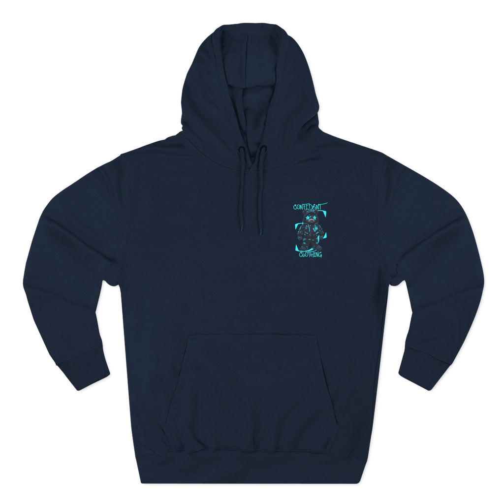0.12 Confident Clothing Superstar Bear Graphic Fleece Hoodie