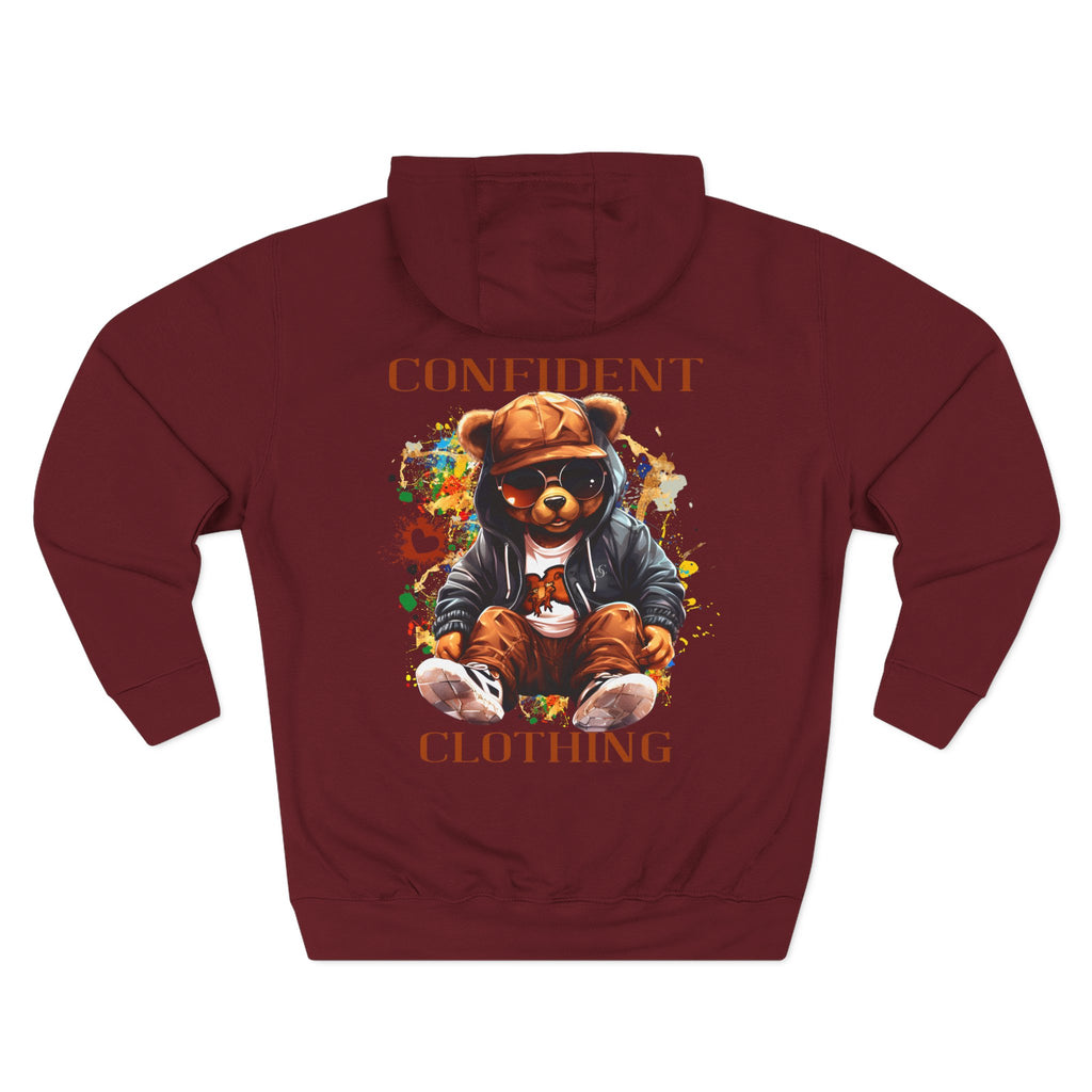 0.4 Confident Clothing Cool Bear Graphic Hoodie