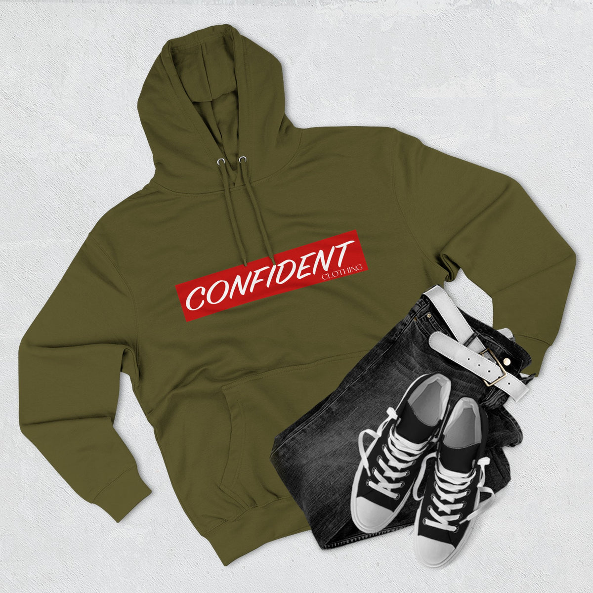 0.7 CONFIDENT CLOTHING Motivational Hoodie