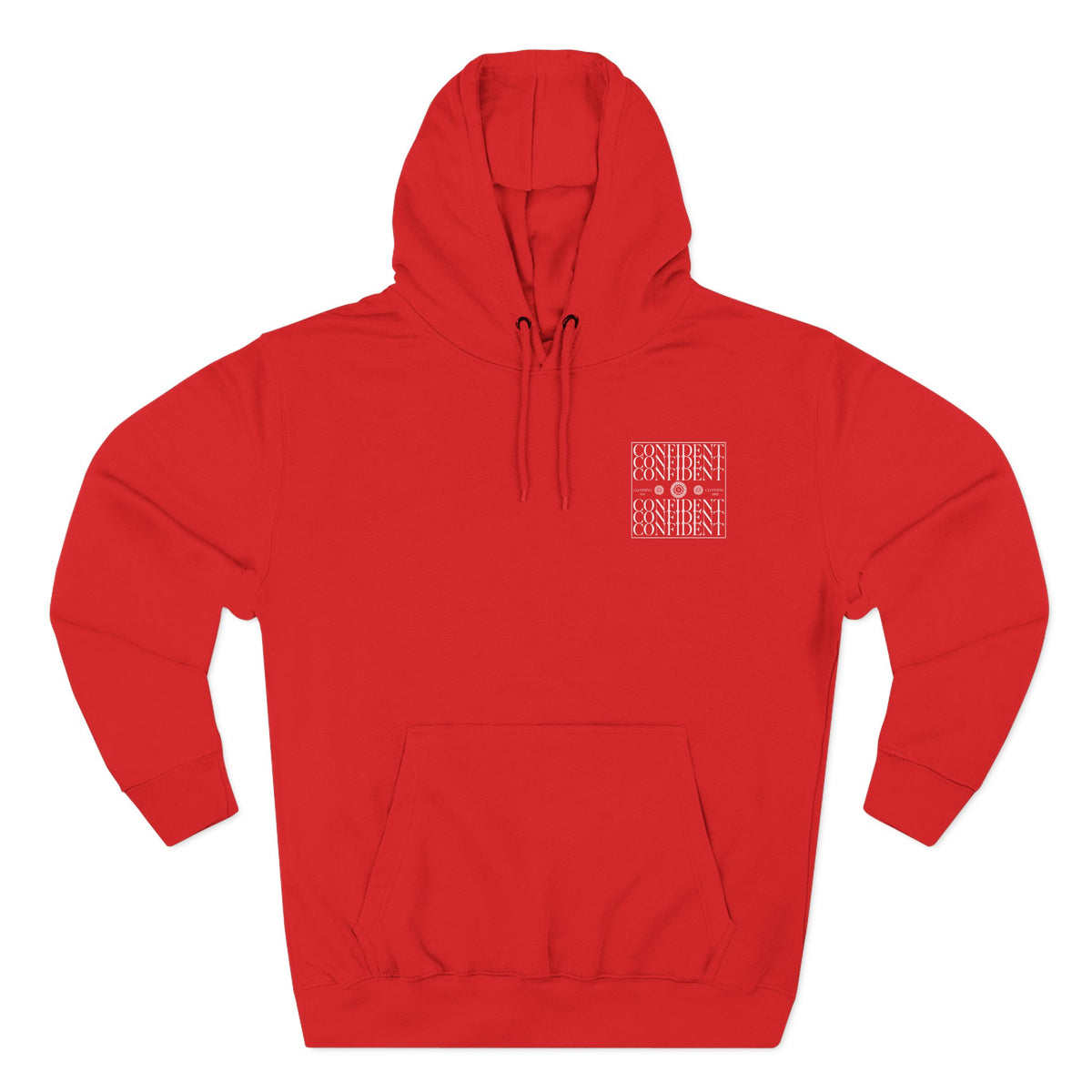 0.9 Confident Clothing Graphic Fleece Hoodie