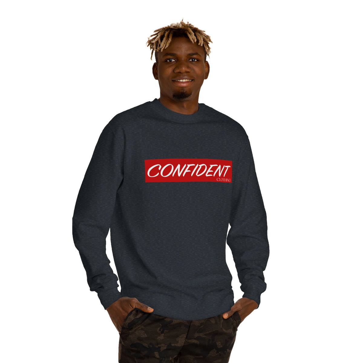 0.7 Confident Clothing Unisex Crew Neck Sweatshirt