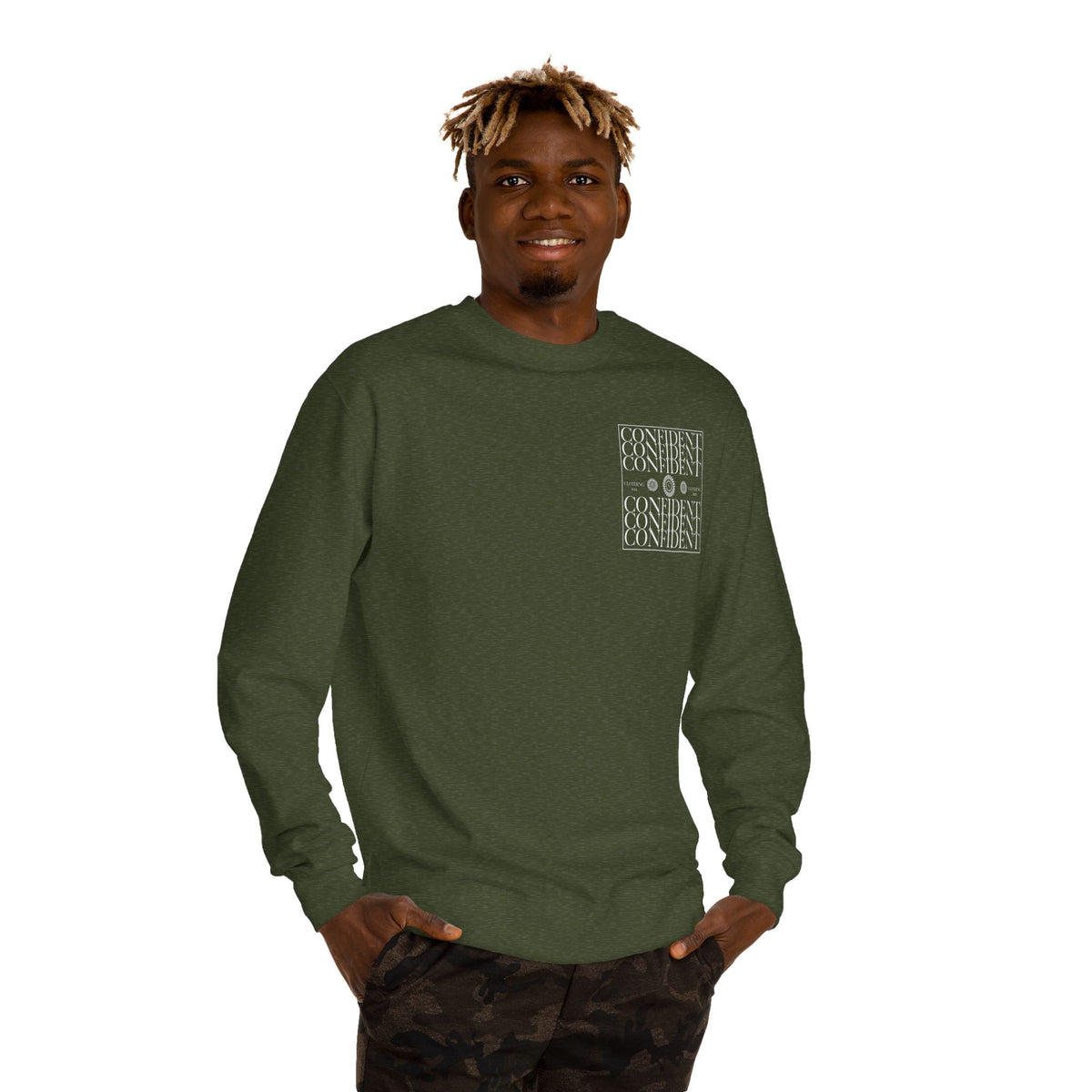 0.5 Confident Clothing Unisex Crew Neck Sweatshirt