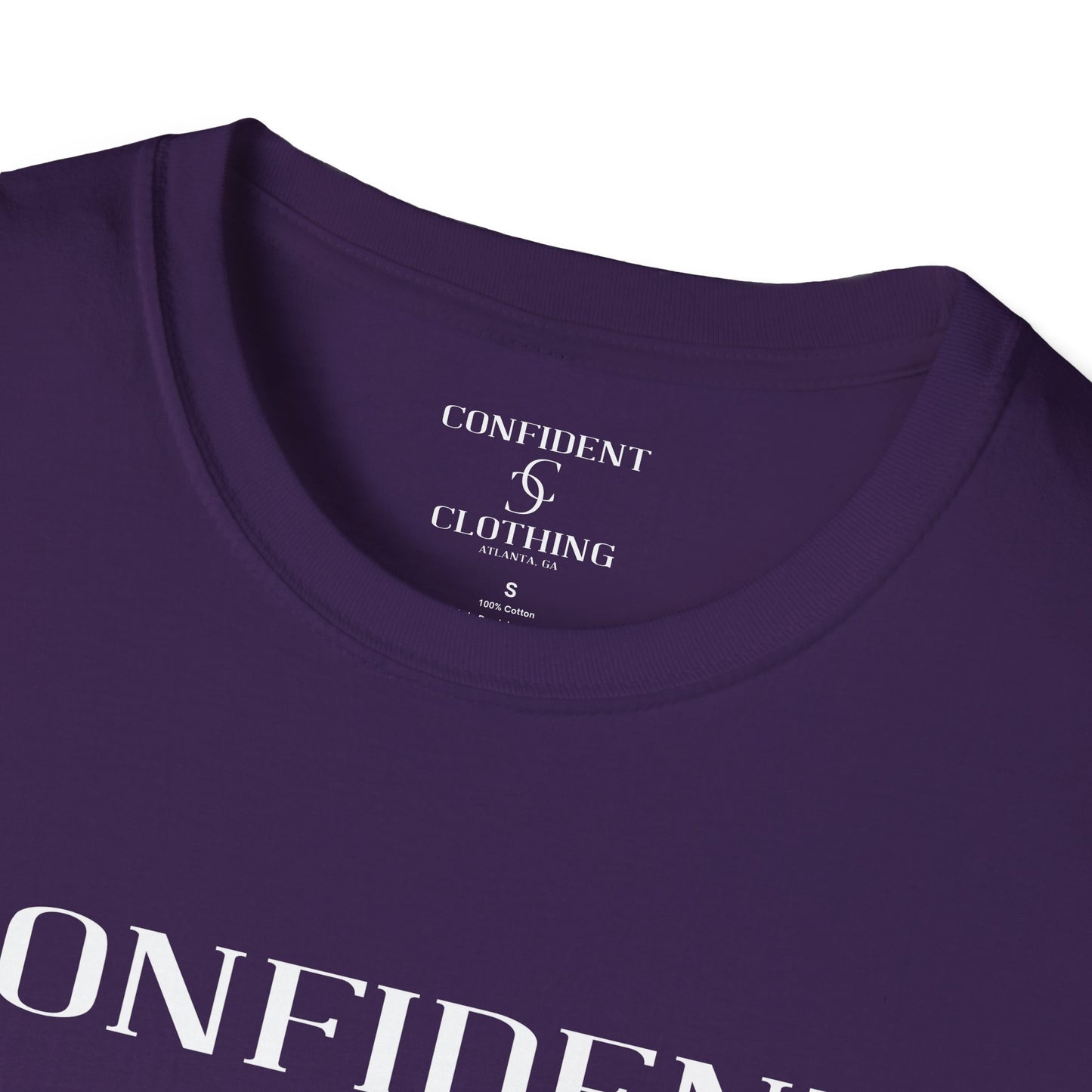 cc (Unisex) multi-color Confident Clothing Luxury Soft Style T-Shirt (mc white logo)