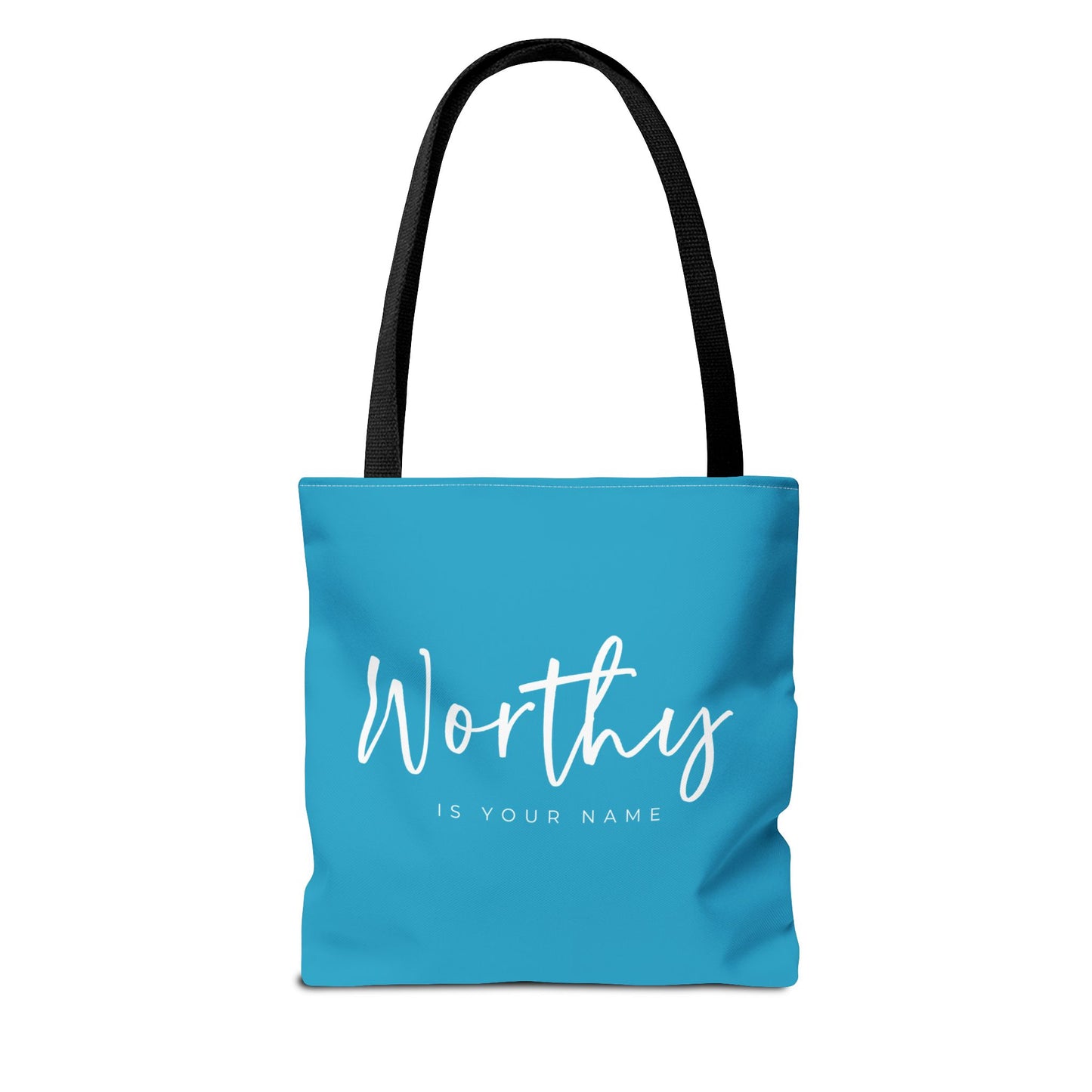 (tote bags) Worthy is Your Name (turquois)