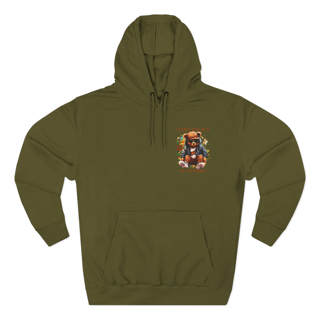 0.4 Confident Clothing Cool Bear Graphic Hoodie