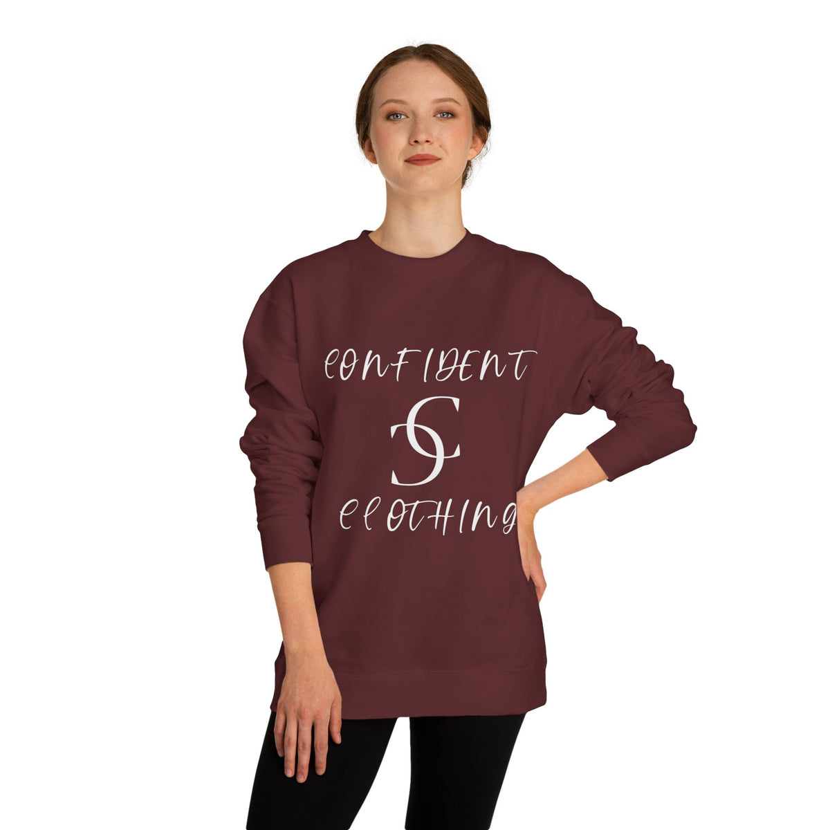 0.6 Confident Clothing Unisex Crew Neck Sweatshirt