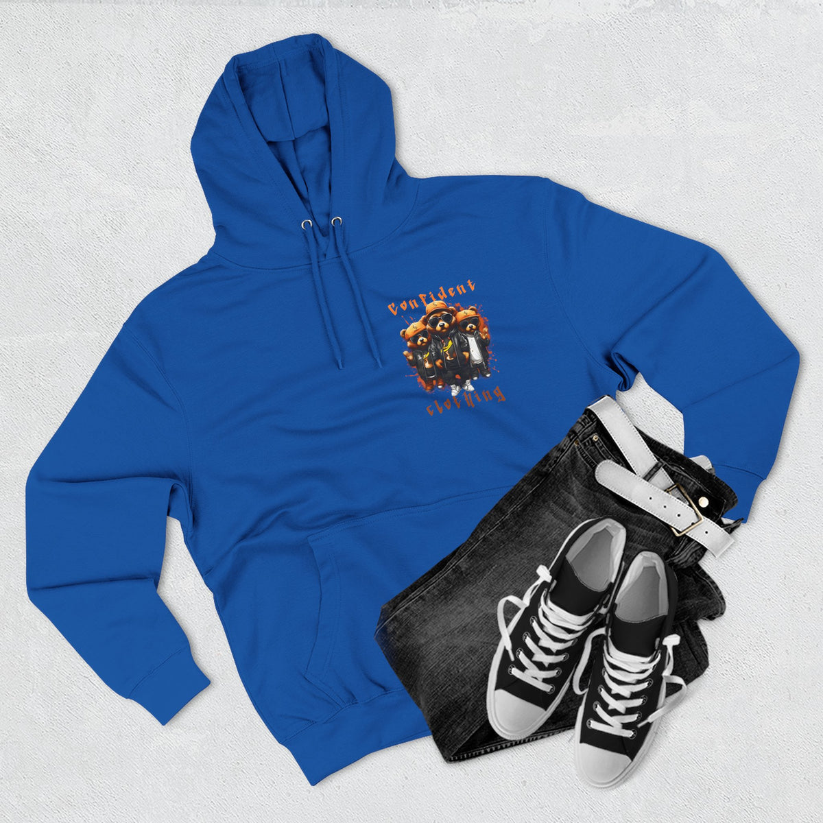 Confident Clothing Raccoon Crew Fleece Hoodie