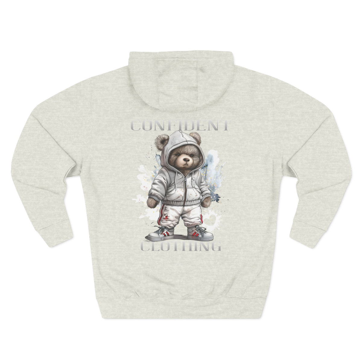 Confident Climbing Astronaut Snow Bear Fleece Hoodie