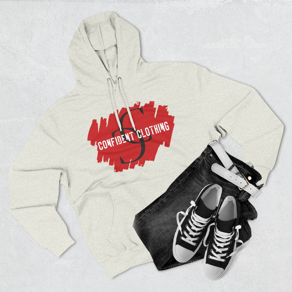 1.6 Confident Clothing Graphic Fleece Hoodie