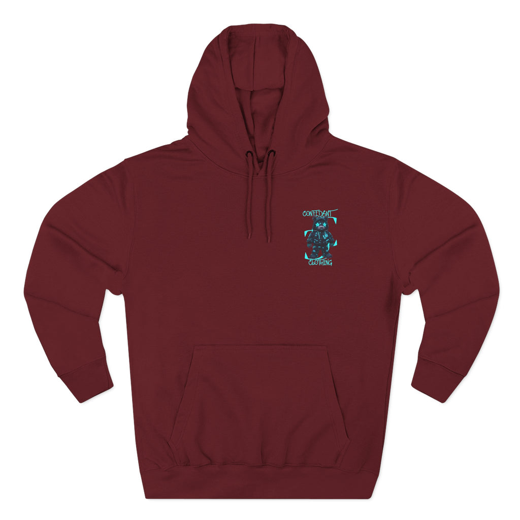 0.12 Confident Clothing Superstar Bear Graphic Fleece Hoodie