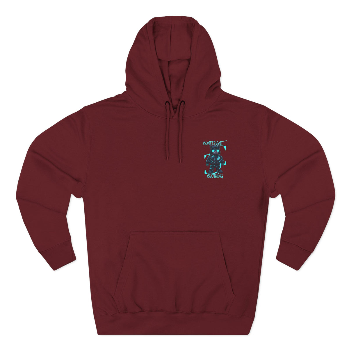 0.12 Confident Clothing Superstar Bear Graphic Fleece Hoodie