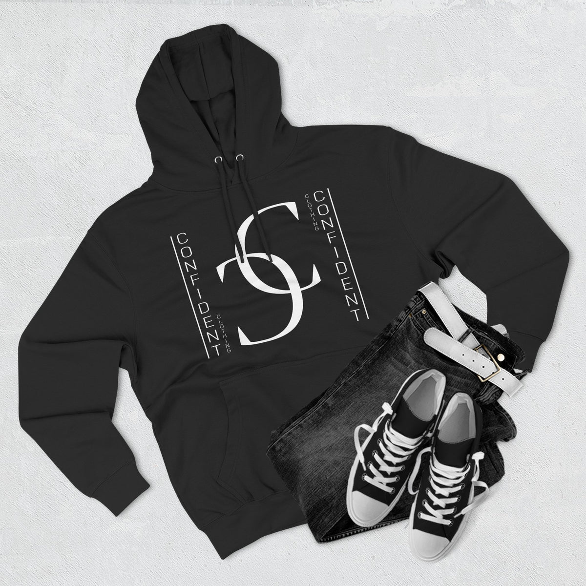1.2 Confident Clothing Casual Graphic Fleece Hoodie