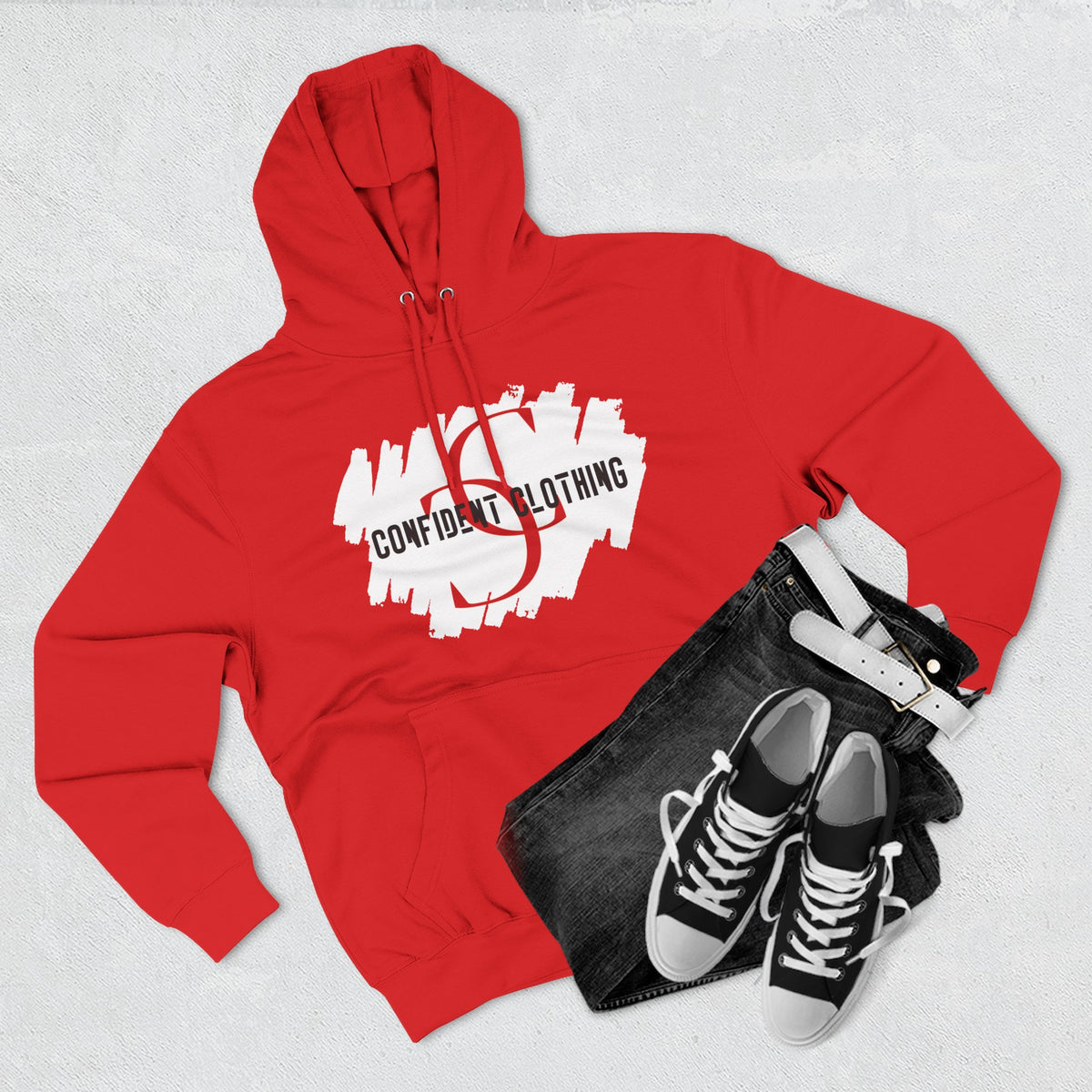 1.8 Confident Clothing Logo Fleece Hoodie